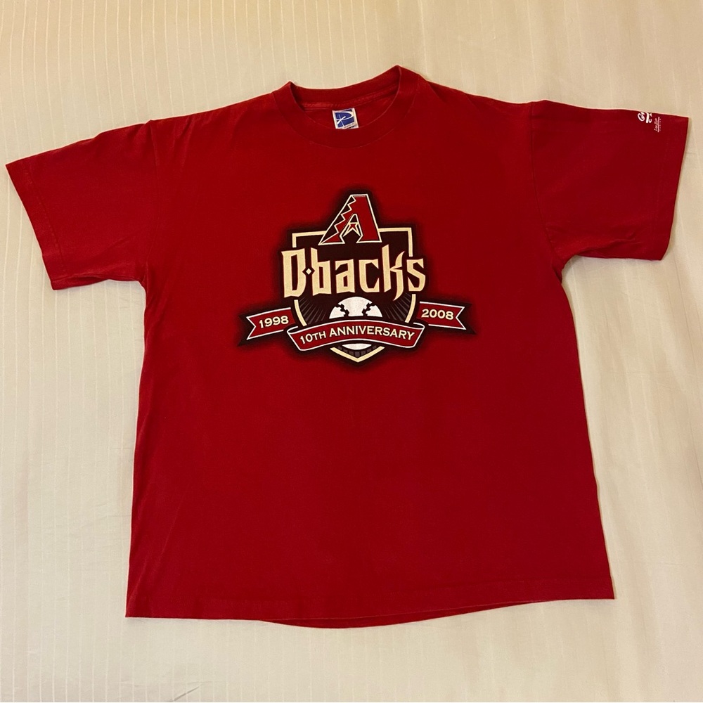 2008 Arizona Dbacks 10th Anniversary MLB 1998-2008 Diamondbacks sz 1XL ⚾️🐍